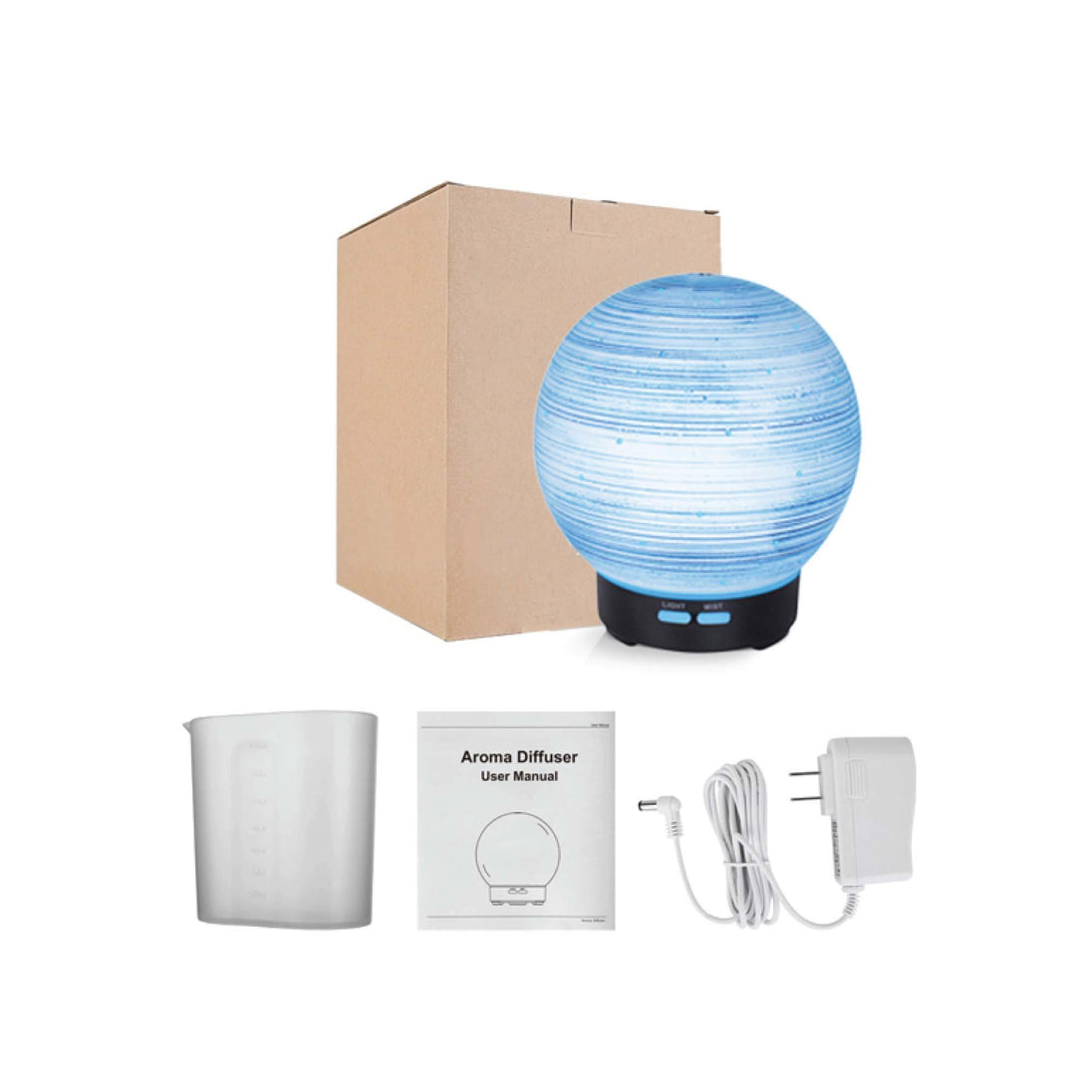 Buy Essential Oil Aroma Diffuser - 100ml Ball Aromatherapy Ultrasonic Humidifier discounted | Products On Sale Australia