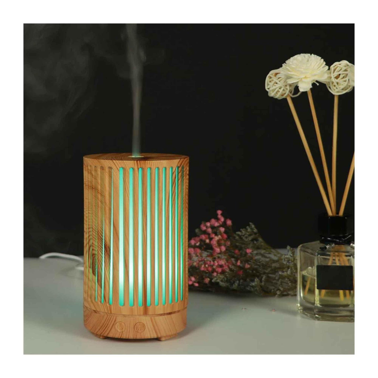 Buy Essential Oil Aroma Diffuser - 200ml Remote Cylinder Aromatherapy Air Humidifier discounted | Products On Sale Australia