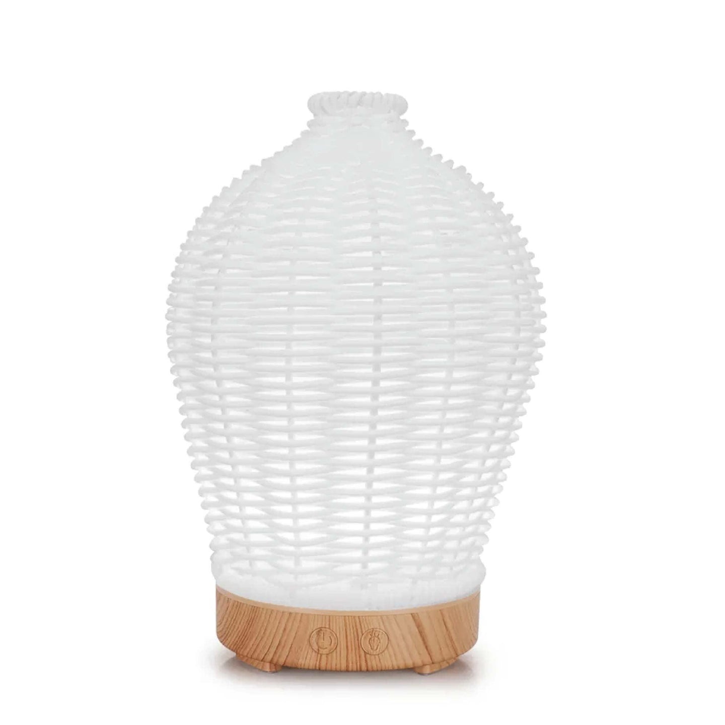 Buy Essential Oil Aroma Diffuser and Remote - 100ml Rattan White Mist Humidifier discounted | Products On Sale Australia