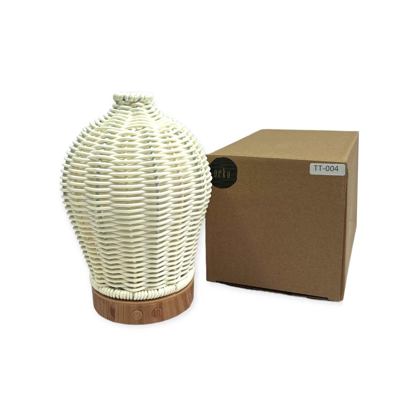 Buy Essential Oil Aroma Diffuser and Remote - 100ml Rattan White Mist Humidifier discounted | Products On Sale Australia