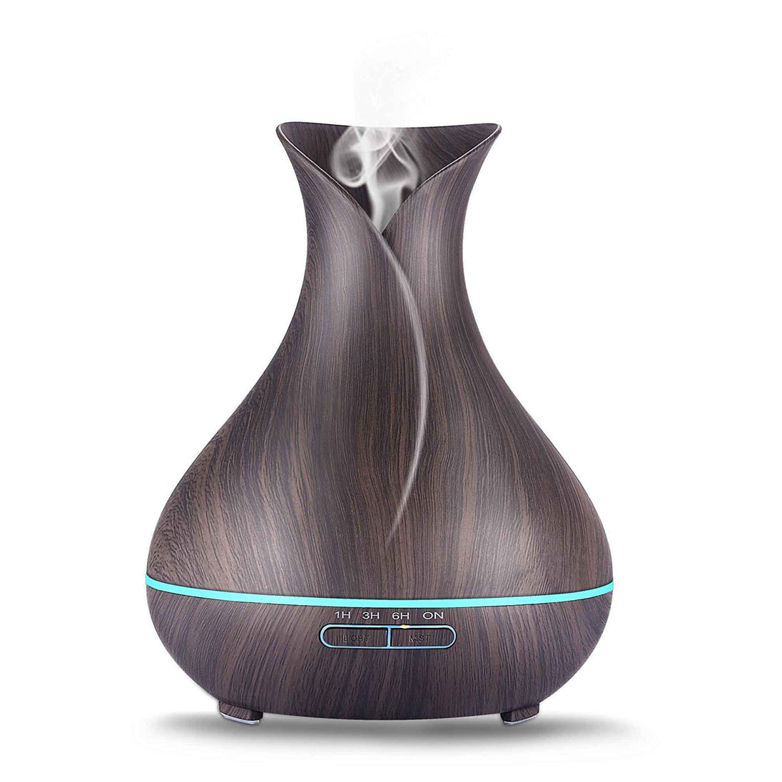 Buy Essential Oil Aroma Diffuser and Remote - 400ml Tulip Dark Ultrasonic Humidifier discounted | Products On Sale Australia