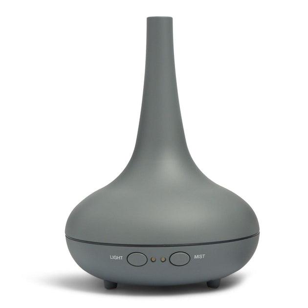 Buy Essential Oil Diffuser Ultrasonic Humidifier Aromatherapy LED Light 200ML 3 Oils - Matte Grey discounted | Products On Sale Australia