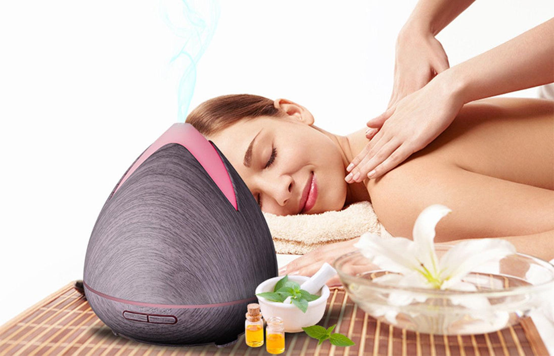 Buy Essential Oils Ultrasonic Aromatherapy Diffuser Air Humidifier Purify 400ML - Violet discounted | Products On Sale Australia