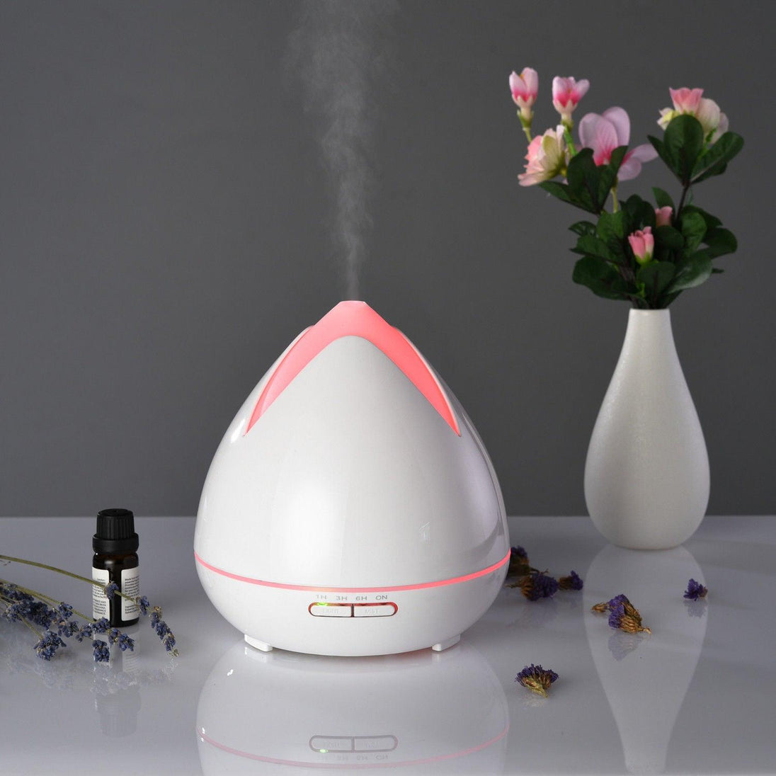 Buy Essential Oils Ultrasonic Aromatherapy Diffuser Air Humidifier Purify 400ML - White discounted | Products On Sale Australia