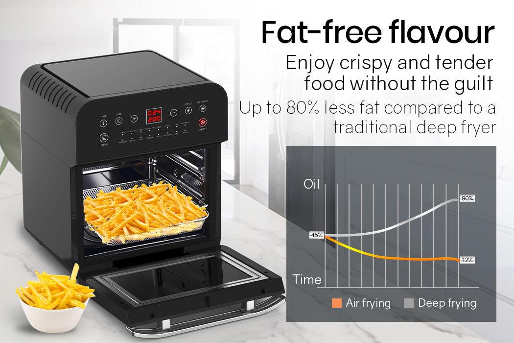 Buy EUROCHEF 16L Air Fryer Electric Digital Airfryer Rotisserie Dry Large Big Cooker discounted | Products On Sale Australia