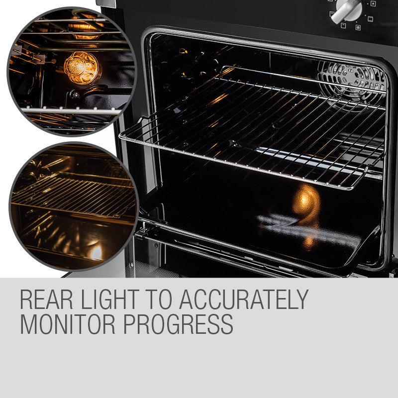 Buy EuroChef 60cm Stainless Built-in 70L Grill 8 Function Fan Forced Electric Wall Oven discounted | Products On Sale Australia