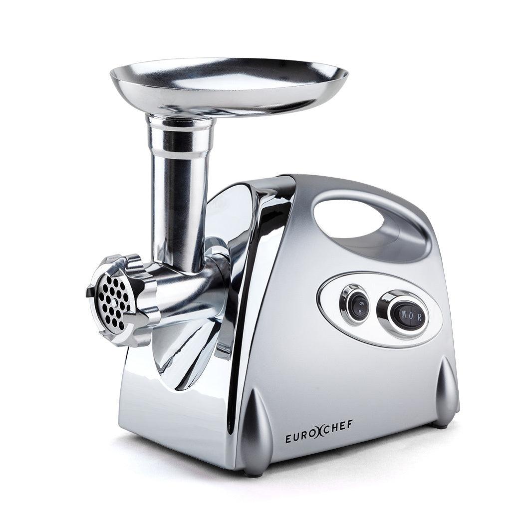 Buy EUROCHEF Electric Meat Grinder, Stainless Steel Mincer Sausage Filler Kibbe Maker, Silver discounted | Products On Sale Australia