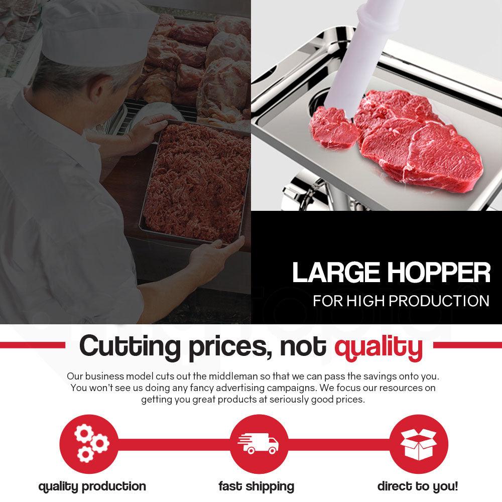 Buy EUROCHEF Meat Grinder Mincer Food Commercial Electric Machine Chopper Shredder discounted | Products On Sale Australia