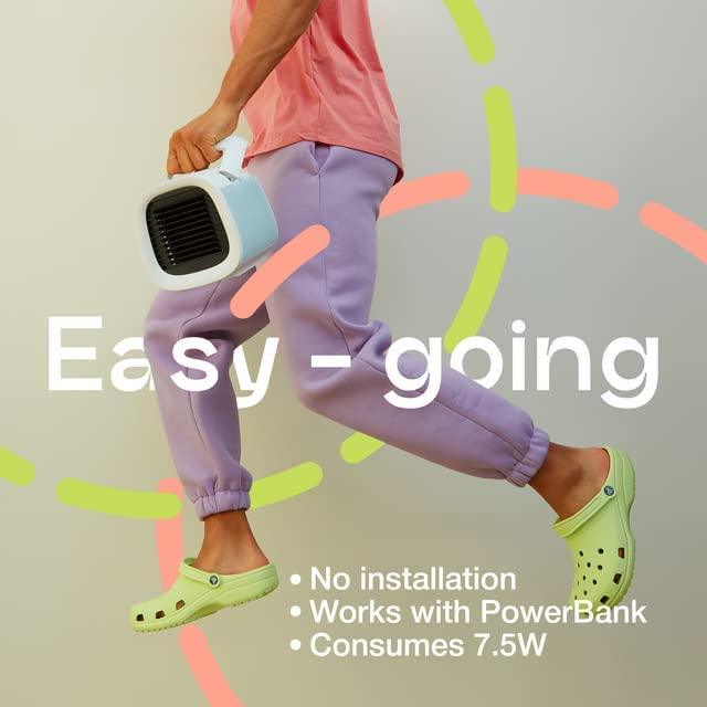 Buy EVAPOLAR evaCHILL - Personal Portable Air Cooler and Humidifier, with USB Connectivity and LED Light, Grey discounted | Products On Sale Australia