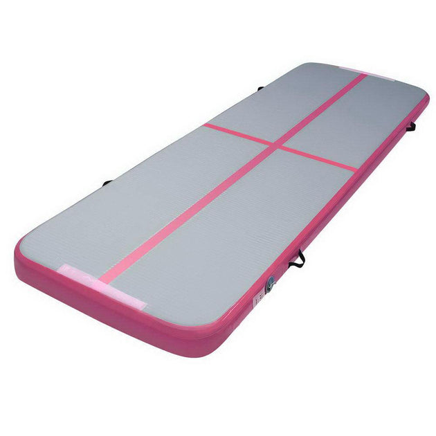 Everfit 3m x 1m Air Track Mat Gymnastic Tumbling Pink and Grey Products On Sale Australia | Sports & Fitness > Fitness Accessories Category