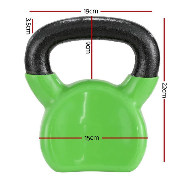 Buy Everfit 8kg Kettlebell Set Weightlifting Bench Dumbbells Kettle Bell Gym Home | Products On Sale Australia