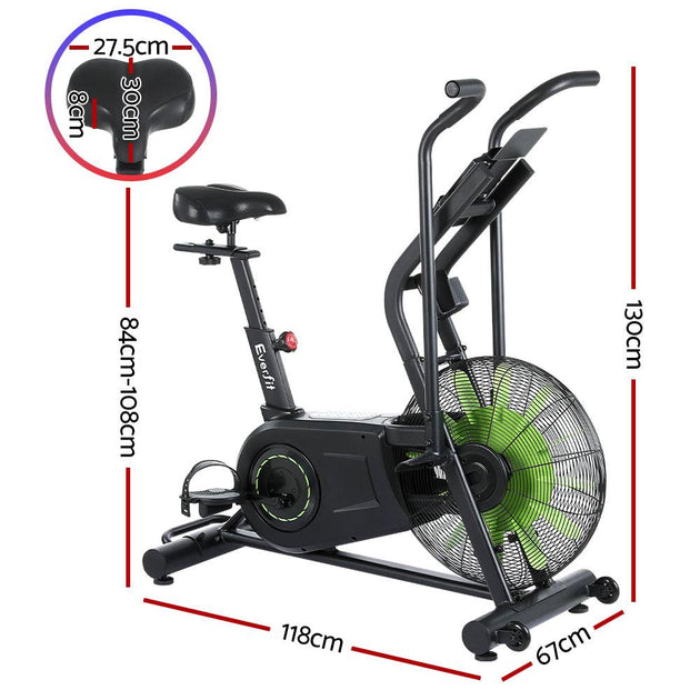 Buy Everfit Air Bike Dual Action Exercise Bike Fitness Home Gym Cardio | Products On Sale Australia
