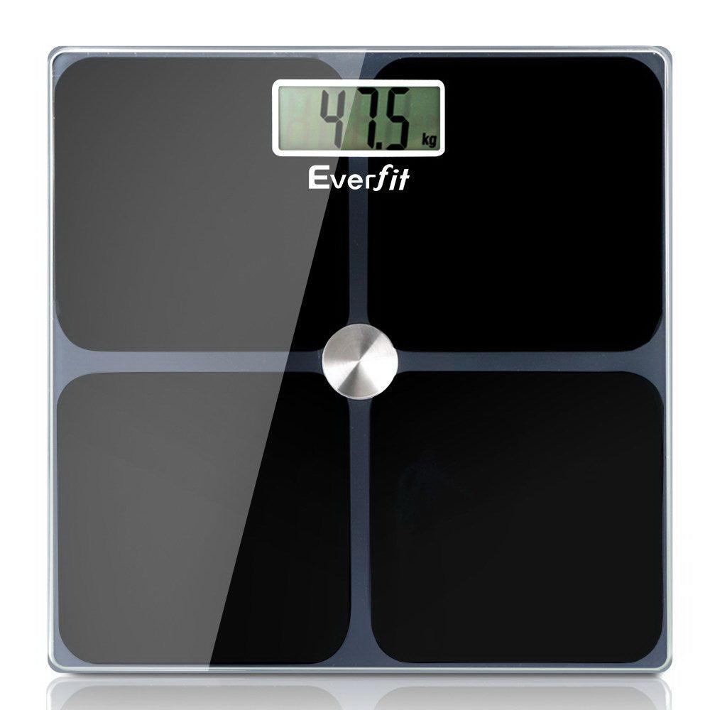 Buy Everfit Body Fat Bathroom Scale Weighing Tracker Gym 180KG discounted | Products On Sale Australia