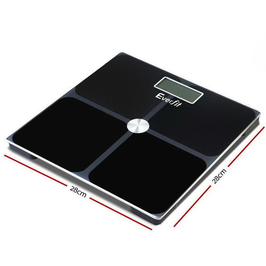 Buy Everfit Body Fat Bathroom Scale Weighing Tracker Gym 180KG discounted | Products On Sale Australia