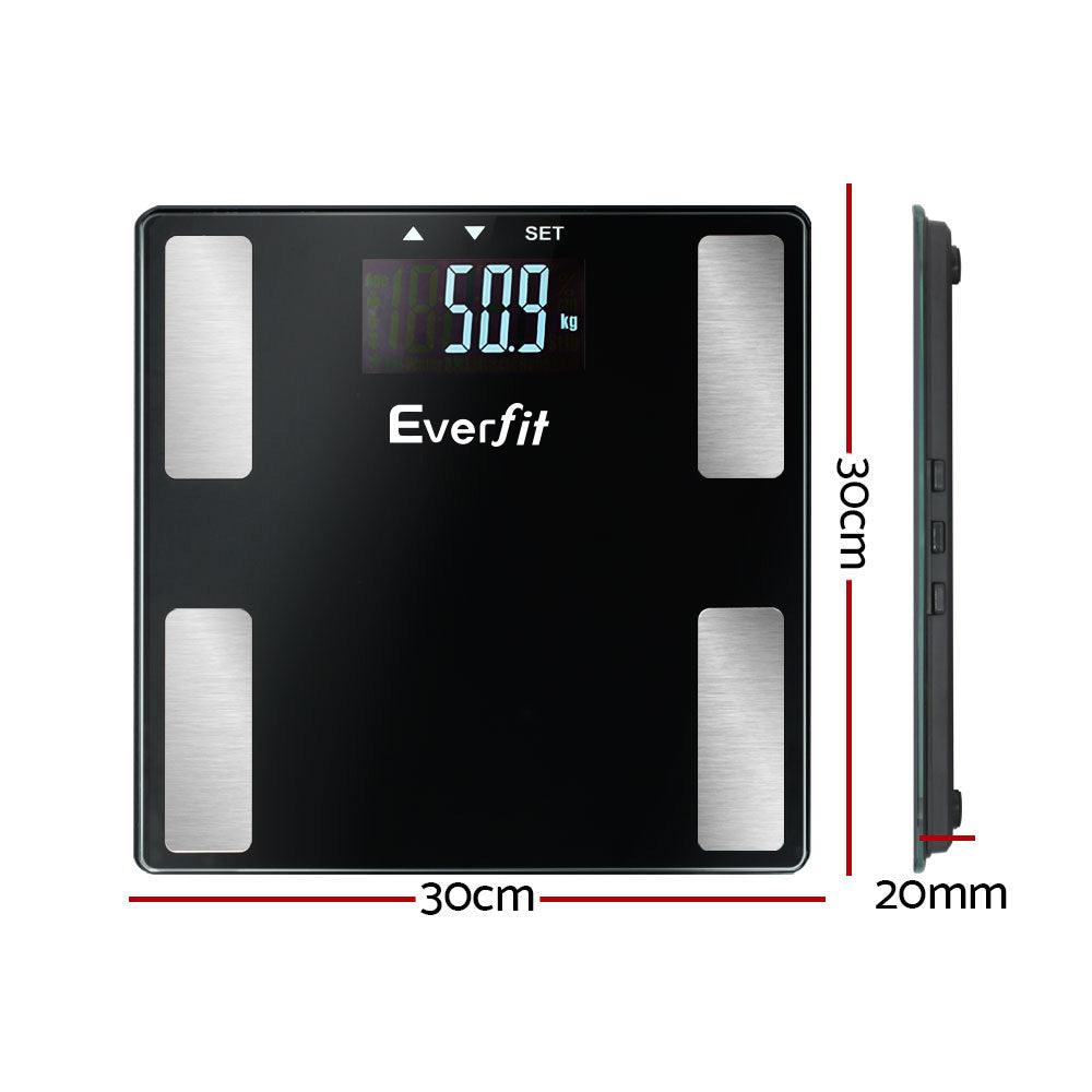 Buy Everfit Body Fat Bathroom Scale Weighing Wireless Bluetooth Gym 180KG discounted | Products On Sale Australia