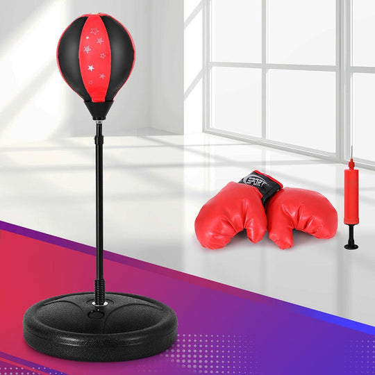 Buy Everfit Boxing Bag Stand Set Punching Bag Gloves with Pump Height Adjustable discounted | Products On Sale Australia