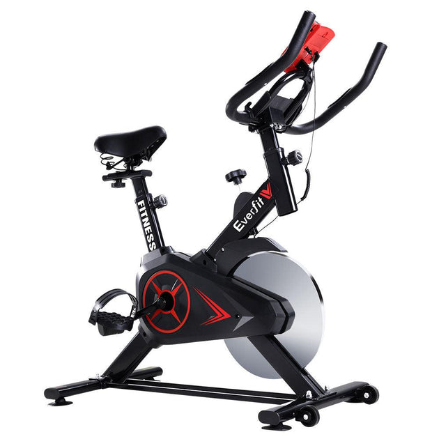 Buy Everfit Spin Bike Exercise Bike Flywheel Cycling Home Gym Fitness Machine | Products On Sale Australia