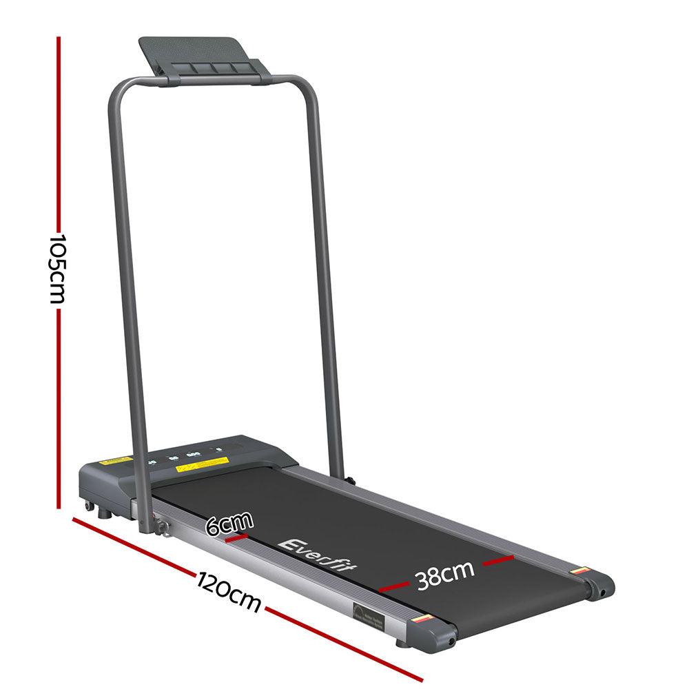 Buy Everfit Treadmill Electric Walking Pad Under Desk Home Gym Fitness 380mm Grey discounted | Products On Sale Australia