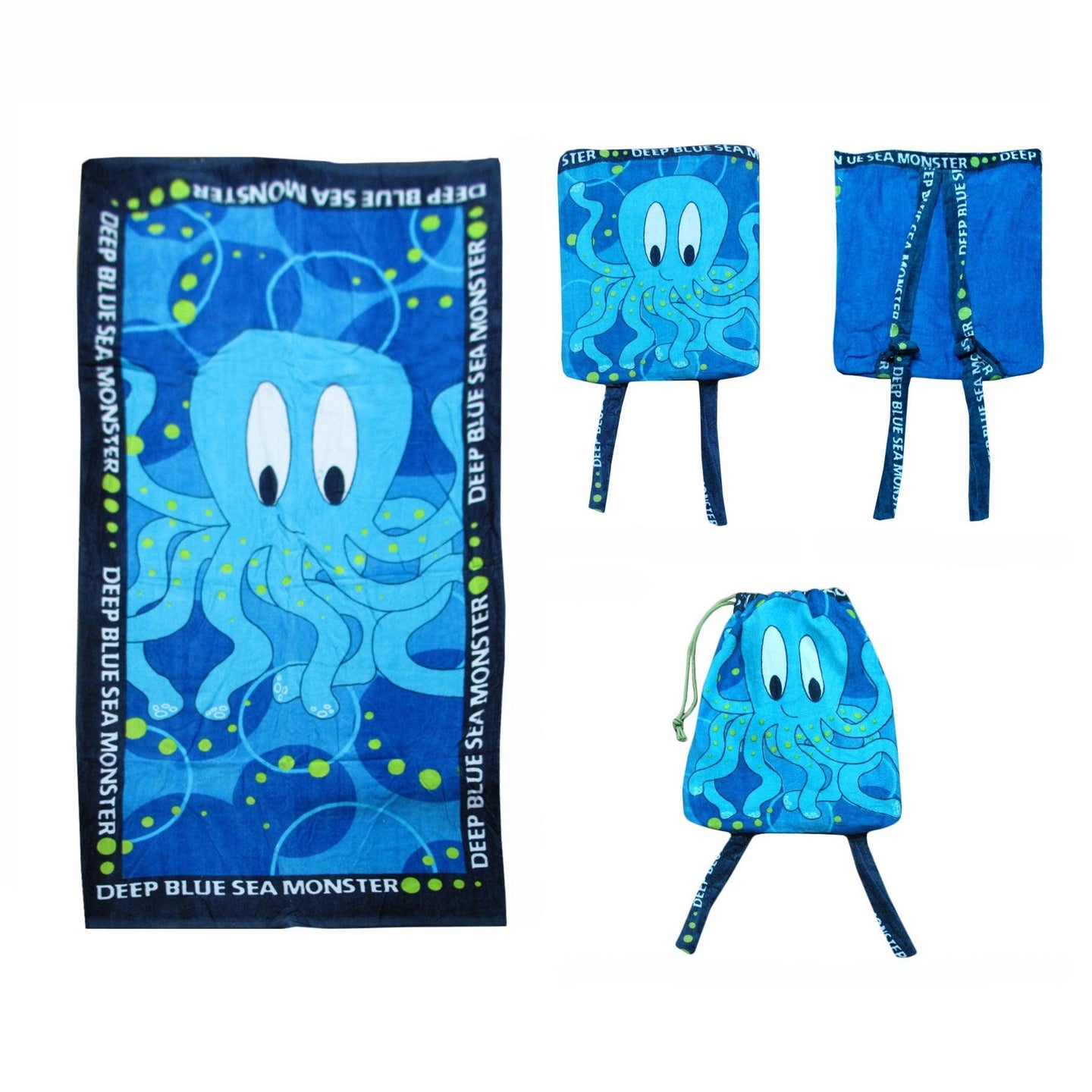 Buy Extra Large Beach Towel N Bag Octopus discounted | Products On Sale Australia