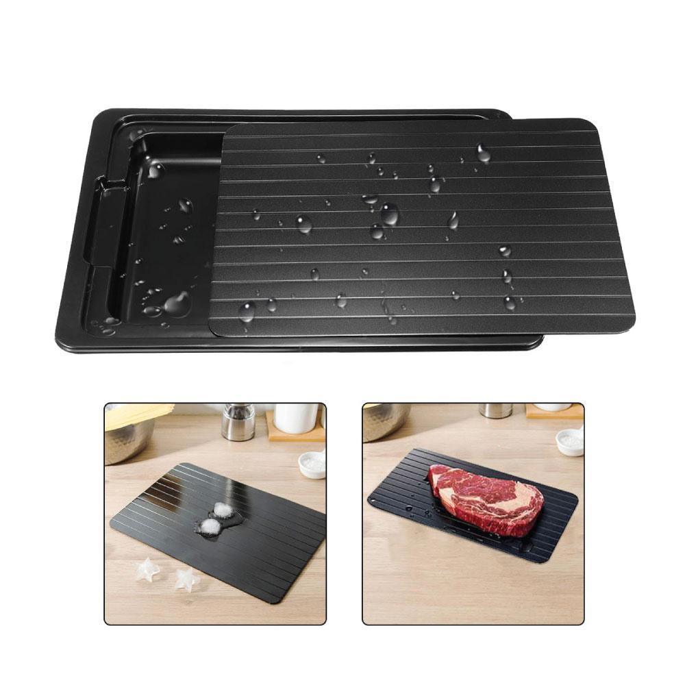 Buy Fast Defrosting Meat Tray FDA Approved - Medium Miracle Aluminium Thawing Plate discounted | Products On Sale Australia