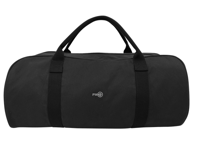 Buy FIB Barrell Duffle Bag Travel Cotton Canvas Sports Luggage - Black | Products On Sale Australia