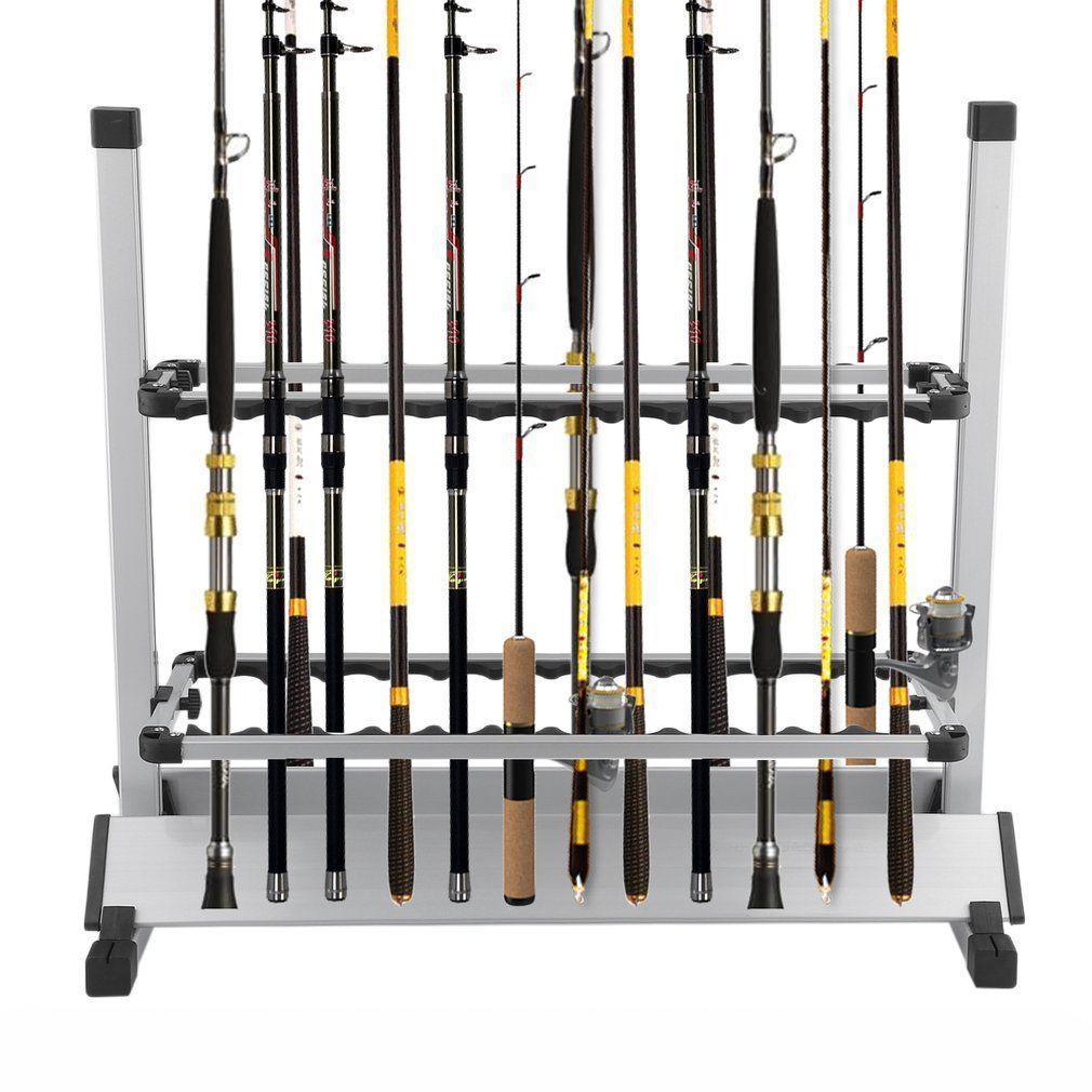 Buy Fishing Rod Rack Holder 24 Rods Storage discounted | Products On Sale Australia