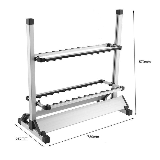 Buy Fishing Rod Rack Holder 24 Rods Storage discounted | Products On Sale Australia