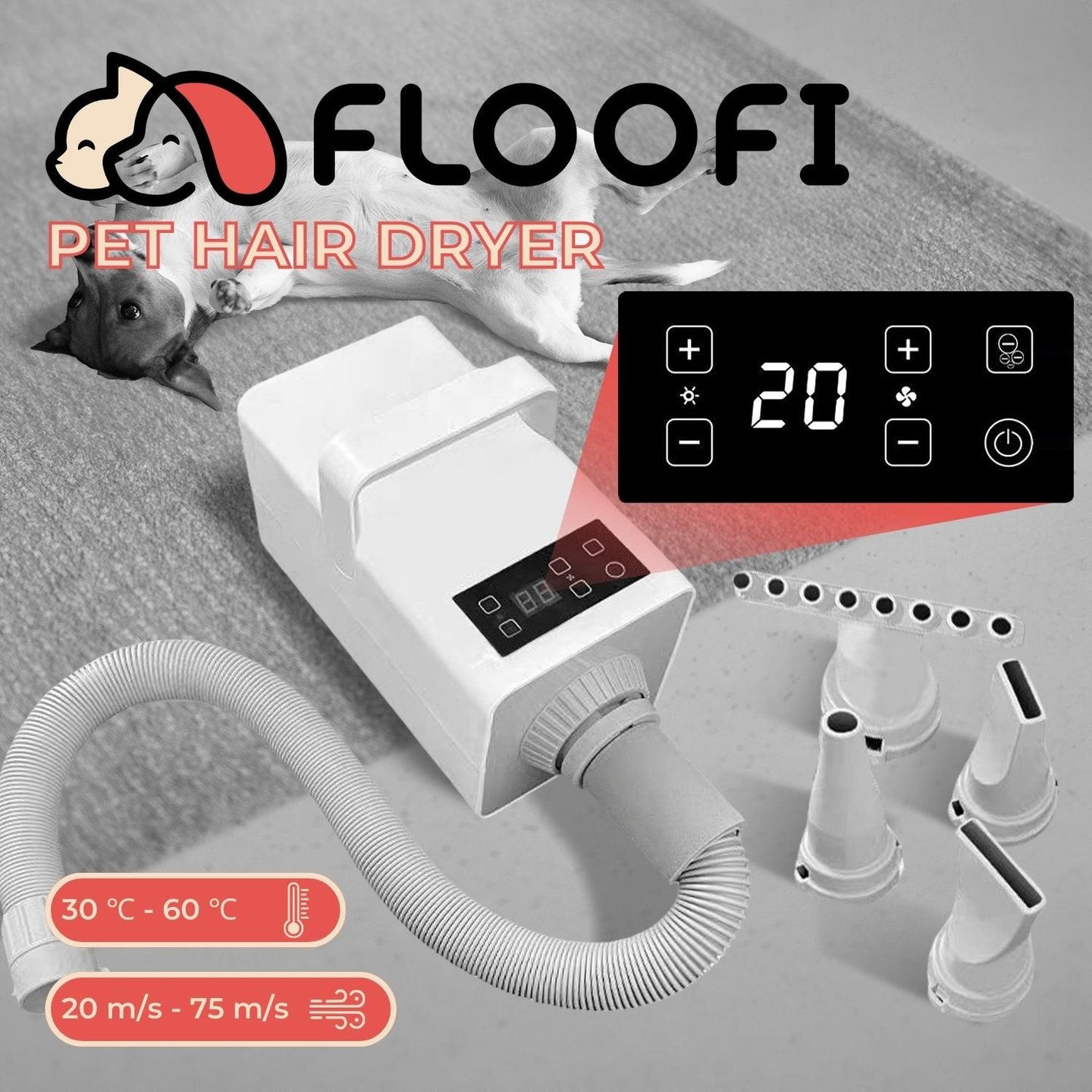 Buy Floofi Pet Hair Dryer (White) discounted | Products On Sale Australia