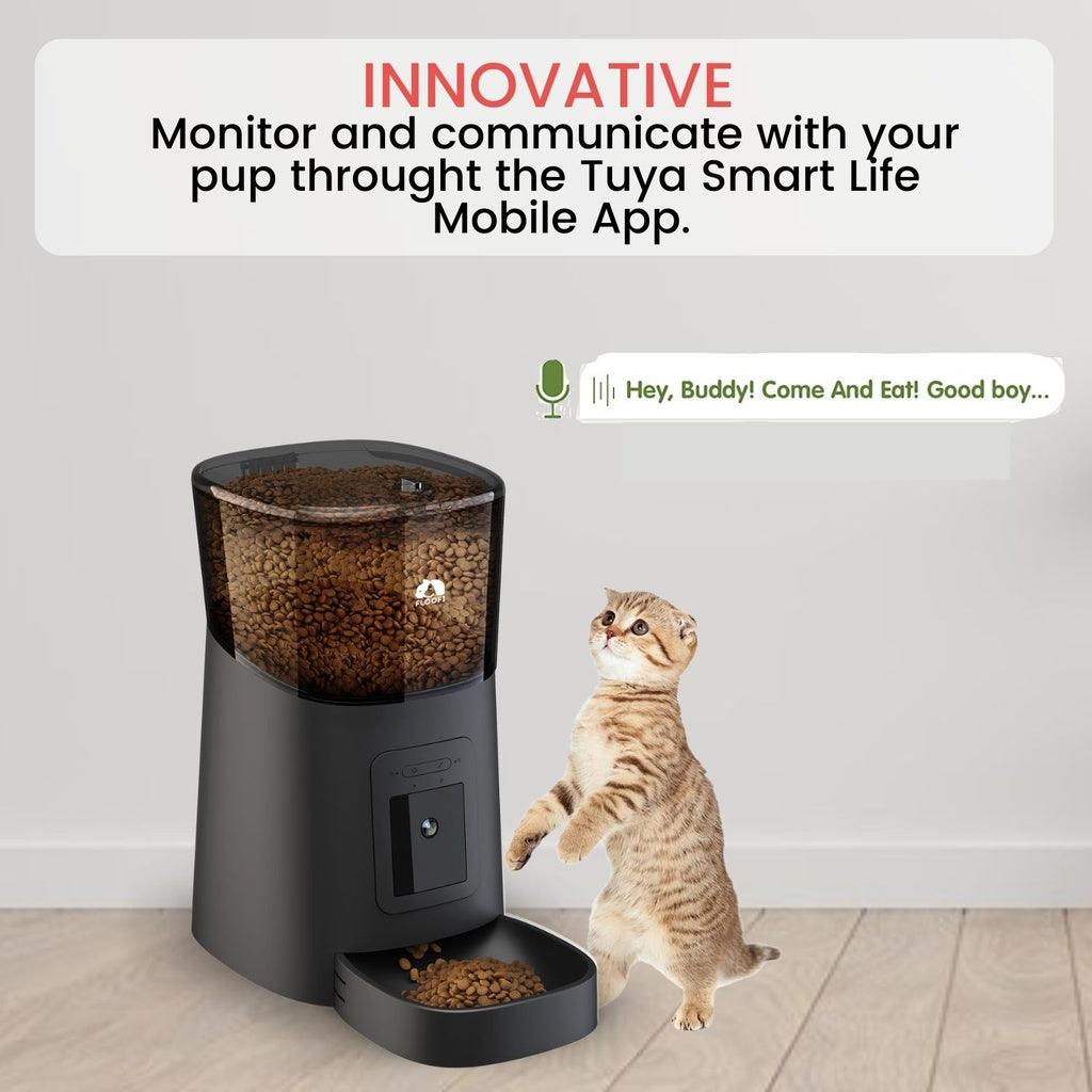 Buy Floofi Smart Pet Feeder with Camera - Black - discounted | Products On Sale Australia