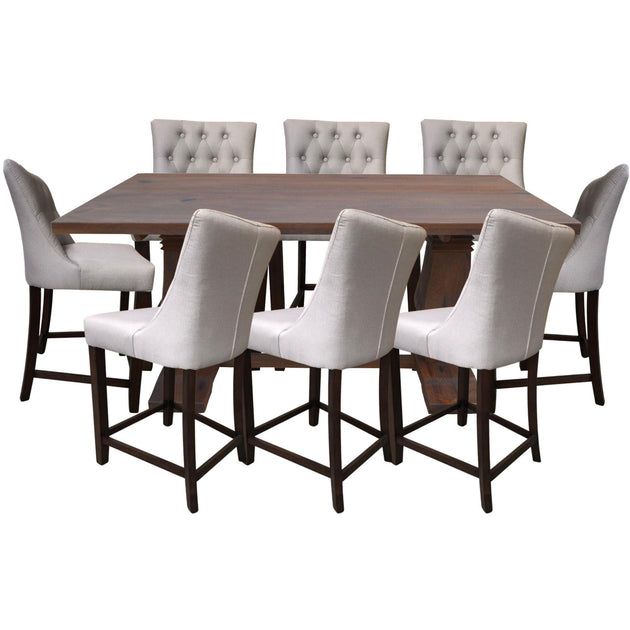 Florence 9pc High Dining Table Set 200cm 8 Fabric Chair French Provincial Products On Sale Australia | Furniture > Dining Category