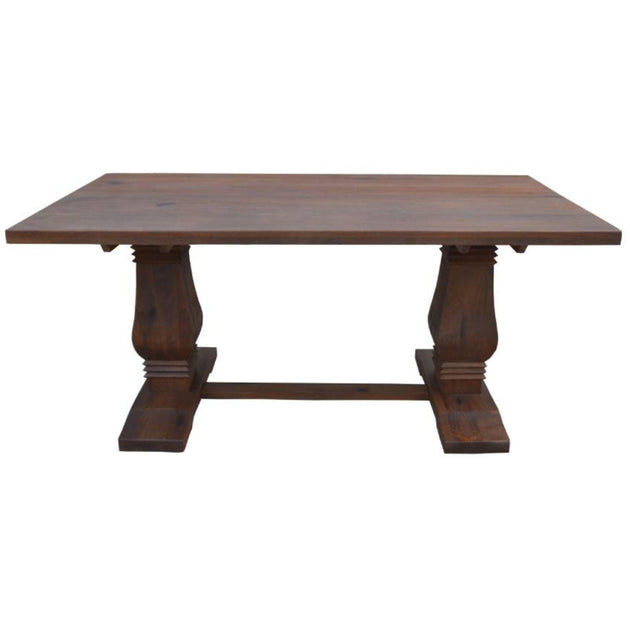 Florence High Dining Table 200cm French Provincial Pedestal Solid Timber Wood Products On Sale Australia | Furniture > Dining Category