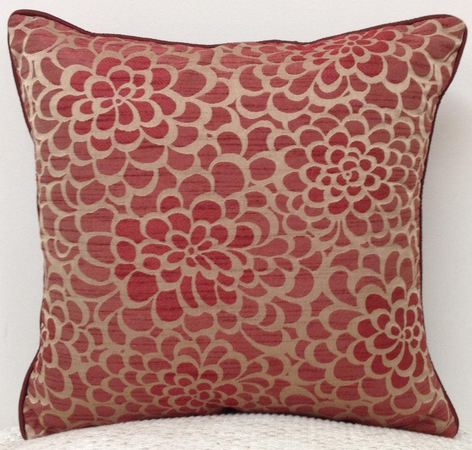 Buy Flower Marone Petal Design Cushion Cover Maroon discounted | Products On Sale Australia