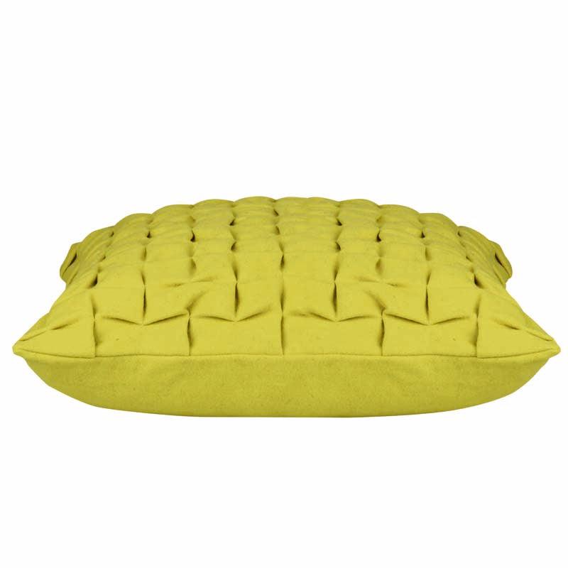 Buy Flux Mustard Yellow 3D Textured Cushion Cover discounted | Products On Sale Australia