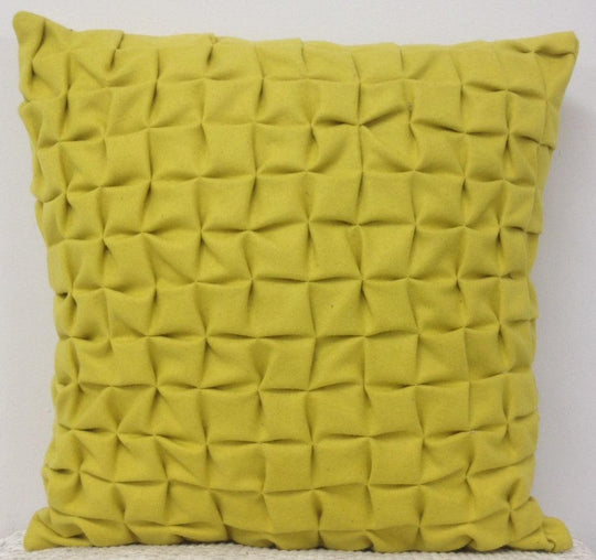 Buy Flux Mustard Yellow 3D Textured Cushion Cover discounted | Products On Sale Australia