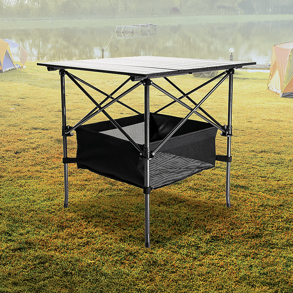 Buy Folding Collapsible Camping Table Caravan RV Heavy Duty Steel & Aluminium discounted | Products On Sale Australia