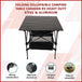 Buy Folding Collapsible Camping Table Caravan RV Heavy Duty Steel & Aluminium discounted | Products On Sale Australia