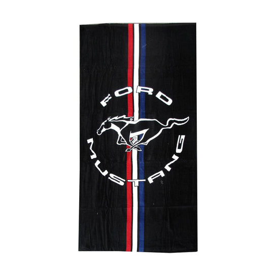 Buy Ford Mustang Cars Printed 100% Cotton Beach Towel 75 x 150 cm discounted | Products On Sale Australia