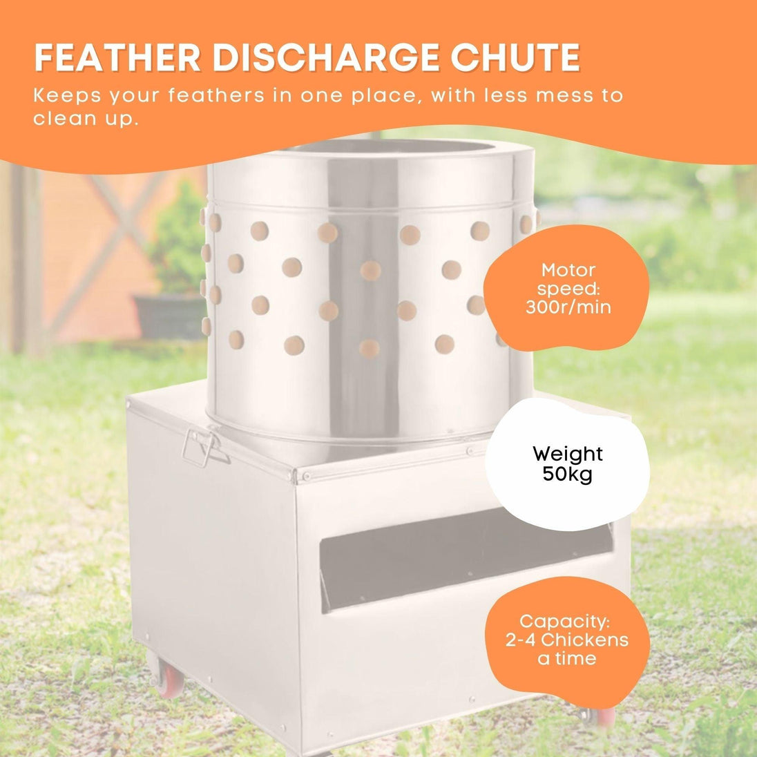 Buy Free Shipping 50cm Chicken Feather Plucker Machine Electric Automatic Poultry discounted | Products On Sale Australia