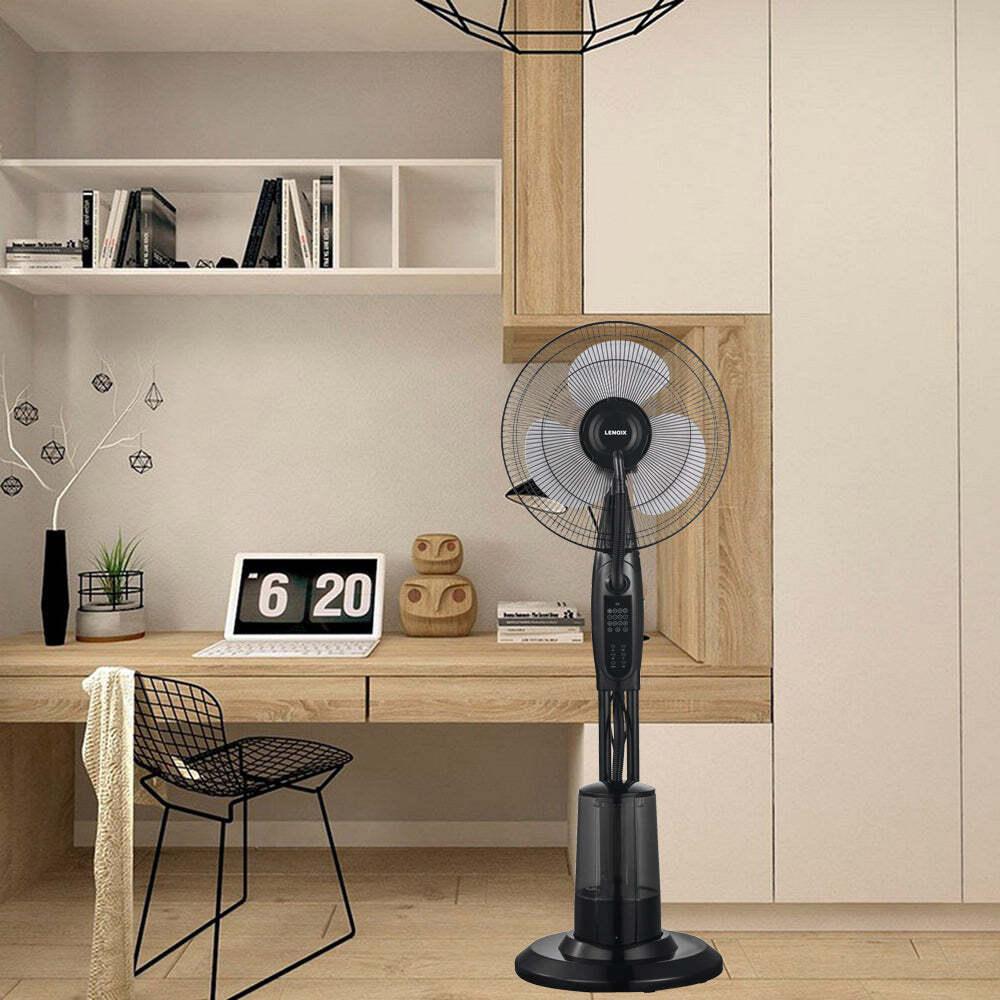 Buy Freestanding Air Cooling Fan w/Misting Water Spray, W40cm, H1.2m + RC discounted | Products On Sale Australia