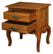 Buy French Provincial 2 Drawer Side Table (Light Pecan) discounted | Products On Sale Australia