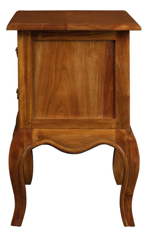 Buy French Provincial 2 Drawer Side Table (Light Pecan) discounted | Products On Sale Australia