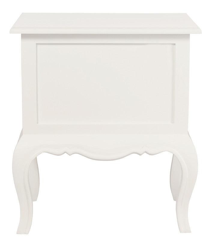 Buy French Provincial 2 Drawer Side Table (White) discounted | Products On Sale Australia