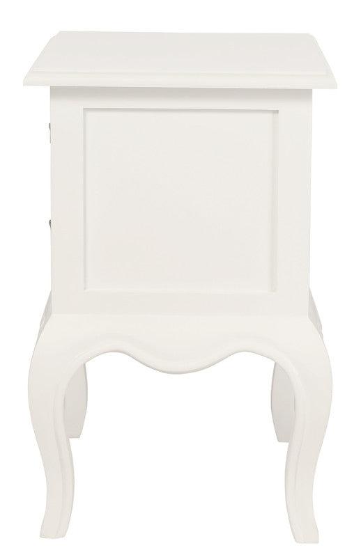 Buy French Provincial 2 Drawer Side Table (White) discounted | Products On Sale Australia