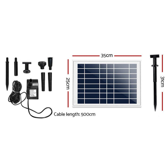 Buy Gardeon Solar Pond Pump Submersible Water Fountain Kit 6.6FT discounted | Products On Sale Australia