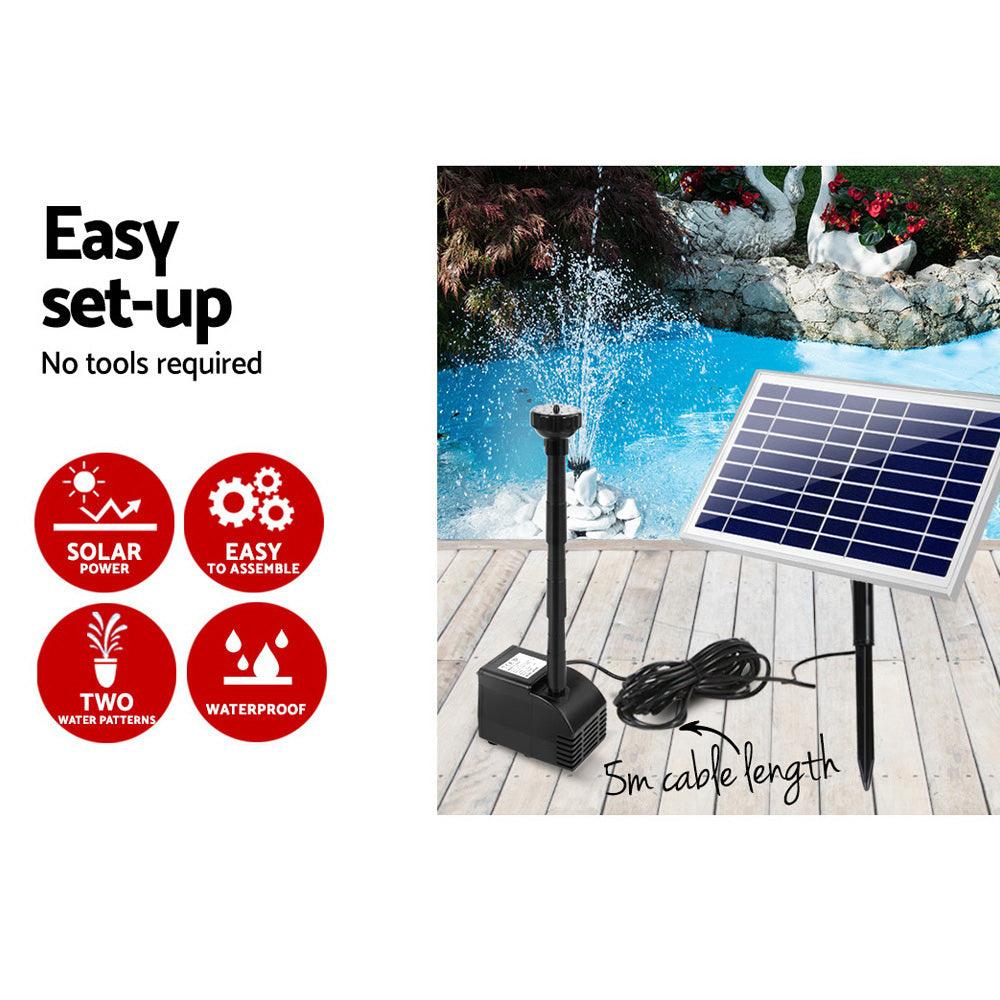 Buy Gardeon Solar Pond Pump Submersible Water Fountain Kit 6.6FT discounted | Products On Sale Australia