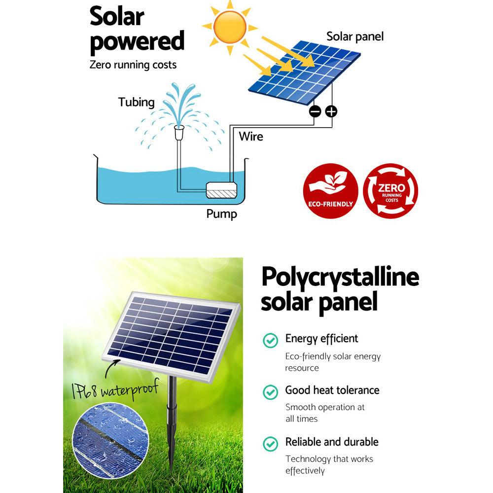 Buy Gardeon Solar Pond Pump Submersible Water Fountain Kit 6.6FT discounted | Products On Sale Australia