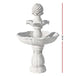 Buy Gardeon Solar Water Feature 3-Tier Fountain with Pump Kit Bird Bath 93CM Ivory discounted | Products On Sale Australia