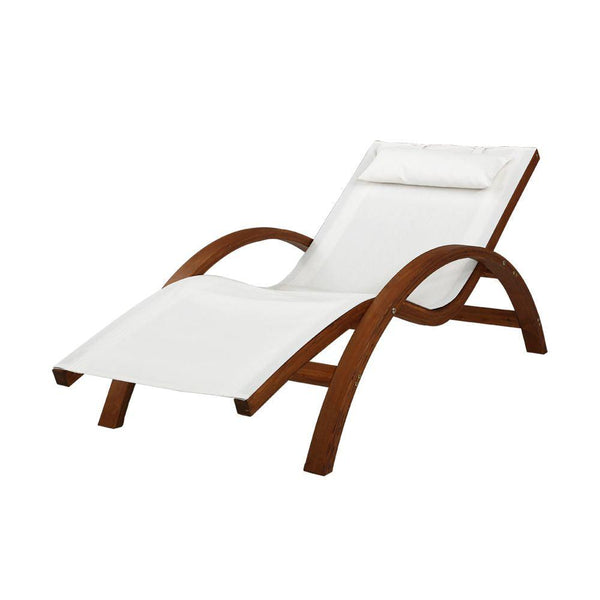 Gardeon Sun Lounge Outdoor Furniture Timber Armchair Wooden Stand Products On Sale Australia | Home & Garden > Garden Furniture Category