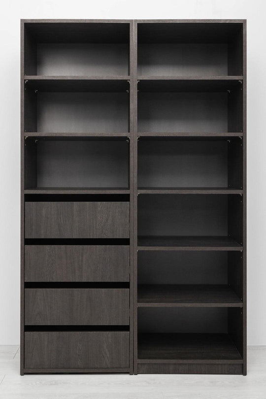 Buy GENEVA THREE SHELF/FOUR DRAWER BUILT IN WARDROBE - CLASSIC - NORDIC ASH discounted | Products On Sale Australia