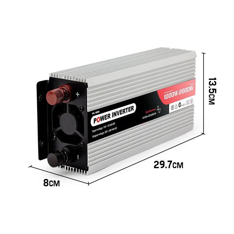 Buy GENPOWER Pure Sine Wave 1000W/2000W 12V/240V Power Inverter Caravan Boat CarPlug discounted | Products On Sale Australia